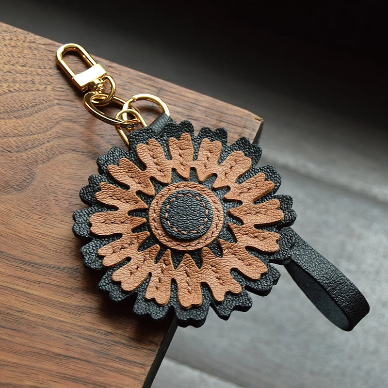 Leather Hand sewn Bag Pendant