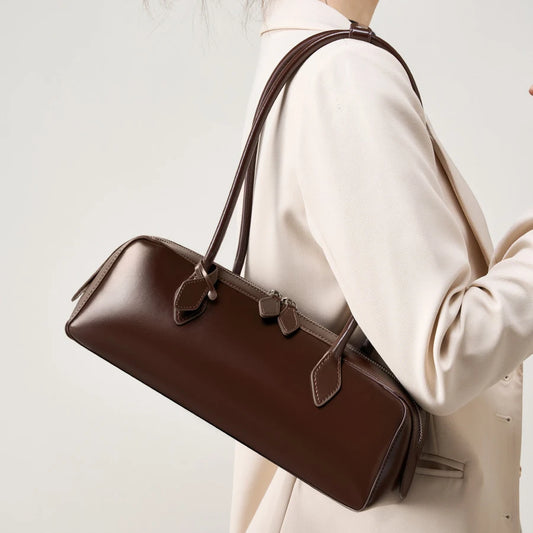 Esmé Top-Grain Leather  Oversized Underarm Bag