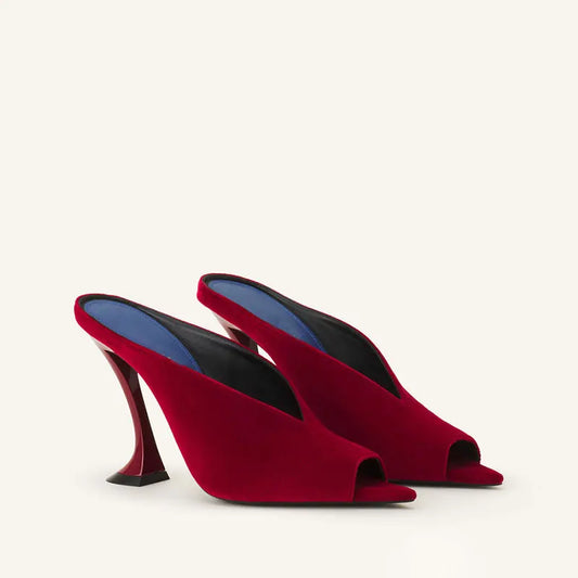Slim High-heeled Pointed Fish Mouth High-heeled Sandals
