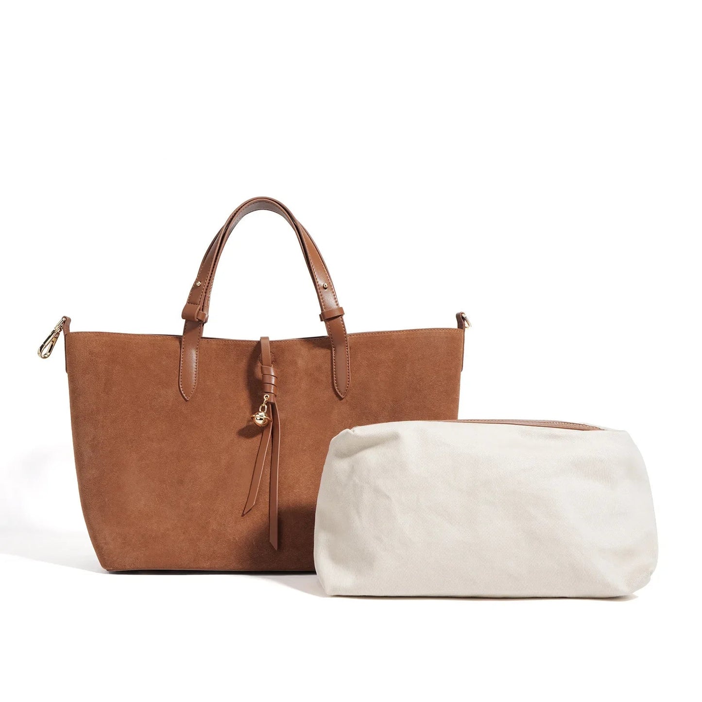 Henrietta Suede Leather Tote Bag