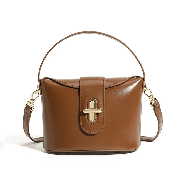 Burmisa Vintage  Leather Small Crossbody Bags