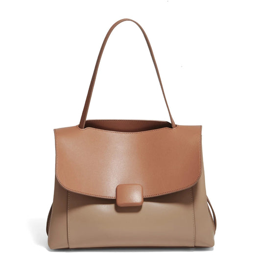 Foxy Leather Large Capacity Tote Shoulder Bag