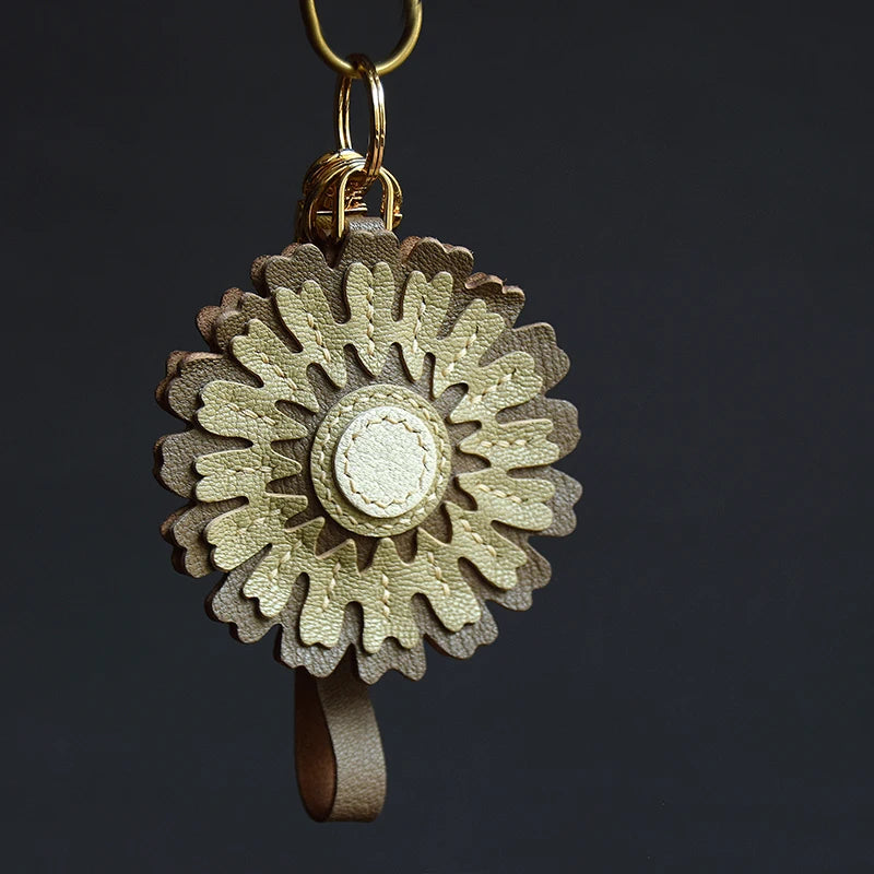 Leather Hand sewn Bag Pendant