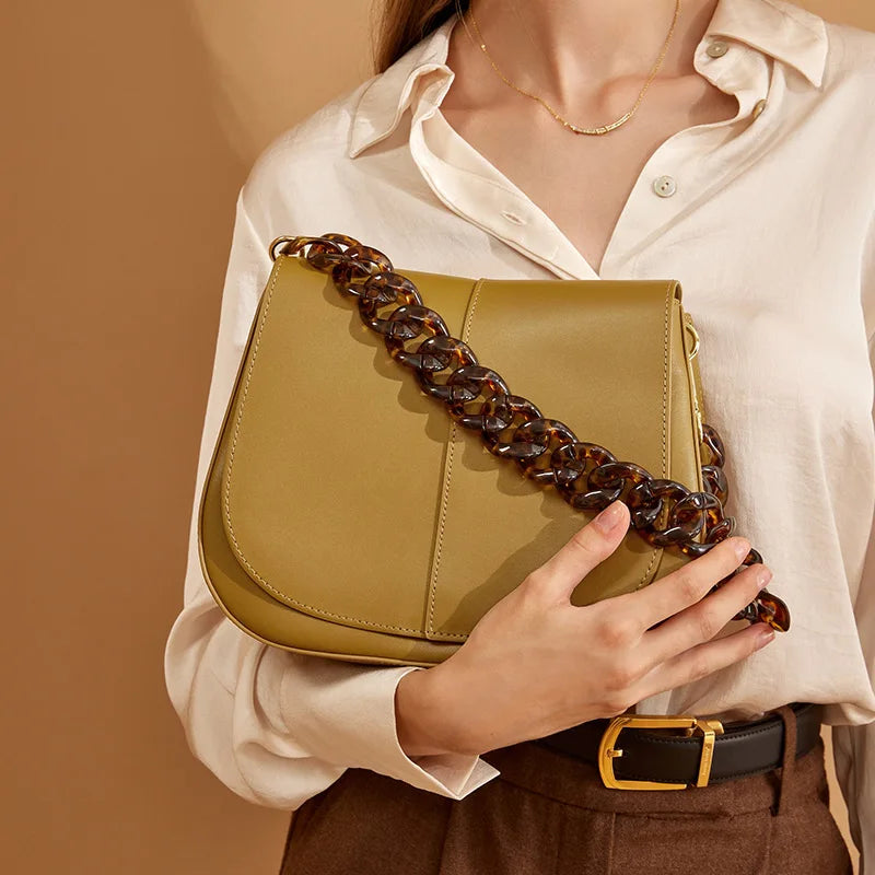 Beau Pip Acrylic Handle Messenger Bags