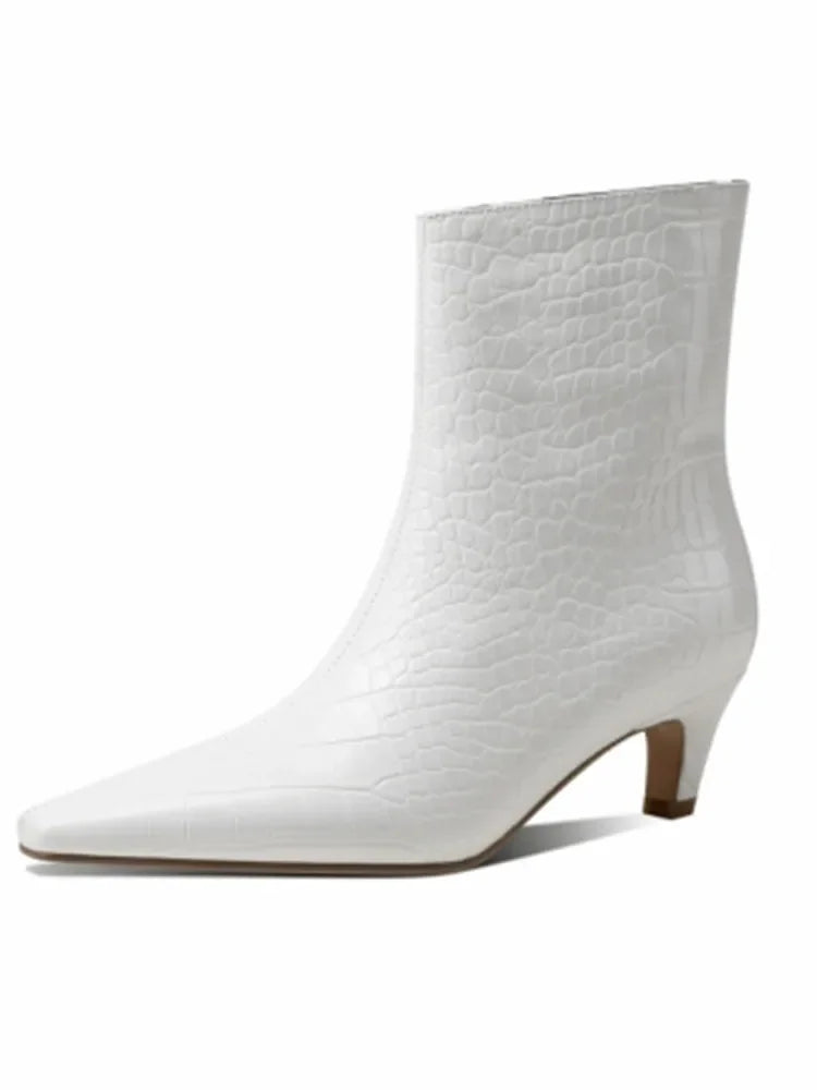 Low Heel  Pointed  Multi Functional Large Ankle Short Boots